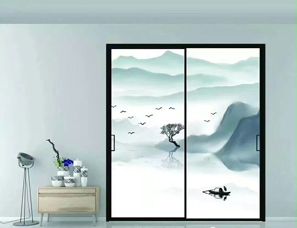 窄边框推拉门